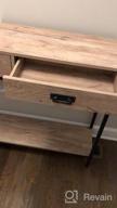 img 1 attached to Modern Oak Wood Console Table With Drawers And Shelf - Ideal For Hallways, Living Rooms And Entryways! review by Louis Abrams
