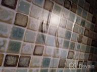 img 1 attached to Removable Self-Adhesive Matte Wallpaper For Kitchen And Bathroom - Abyssaly Mosaic Paper Peel And Stick Wallpaper In Blue - Ideal For Counters And Shelves - Size: 15.7" X 78.7 review by Russell Ross