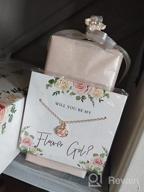 img 1 attached to 🌸 Flower Girl Jewelry Necklace - Charming Gift for Girls review by Carla Martinez