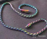 img 1 attached to ROWIN&amp;CO Rainbow Solid 6mm Miami Curb Cuban Link Chain Colorful 316L Steel Rope Chain/Bracelets, Unisex, Multicolor Hip Hop Jewelry Choker Chain" - Updated SEO-friendly product name: "ROWIN&amp;CO Rainbow Solid 6mm Miami Curb Cuban Link Chain, Colorful 316L Steel Rope Bracelet/Necklace, Unisex, Multicolor Hip Hop Jewelry Choker Chain review by Ricky Snyder