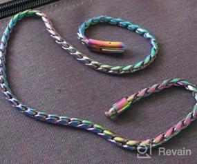 img 5 attached to ROWIN&amp;CO Rainbow Solid 6mm Miami Curb Cuban Link Chain Colorful 316L Steel Rope Chain/Bracelets, Unisex, Multicolor Hip Hop Jewelry Choker Chain" - Updated SEO-friendly product name: "ROWIN&amp;CO Rainbow Solid 6mm Miami Curb Cuban Link Chain, Colorful 316L Steel Rope Bracelet/Necklace, Unisex, Multicolor Hip Hop Jewelry Choker Chain