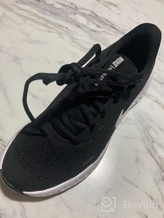 img 1 attached to 😍 Nike Revolution Running White Anthracite Regular Girls' Athletic Shoes: Superior Performance for Young Runners review by Amber Loridon