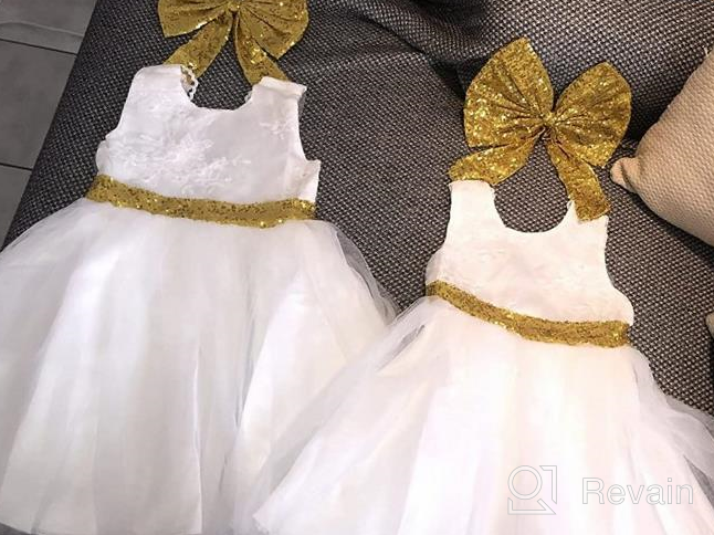 img 1 attached to Exquisite Years Little Flower Dresses for Memorable Wedding Moments - Girls' Clothing review by Brenda Smith