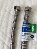 img 1 attached to Braided Stainless Steel Faucet Connector 3/8" Compression X 1/2" IP Female Thread (2 Pcs) - 32" Length review by Jose Baldwin