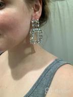 img 1 attached to 💎 Glamorous Aidyfeso Statement Drop Earrings: Stunning Crystal Stone Rhinestones, Perfect for Women, Girls, Weddings, Parties & Holidays! review by Dave Willis