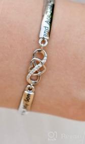 img 5 attached to FEELMEM Daughter-in-Law Infinity Love Heart Bracelet - Handpicked by Son and Cherished as Family, Perfect Gift for Daughter in Law