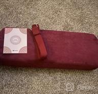 img 1 attached to Restorative Yoga Set: Tumaz Rectangular Bolster Pillow With Carry Handle & 8-Feet Strap + Machine Washable Cover review by Brian Nelson