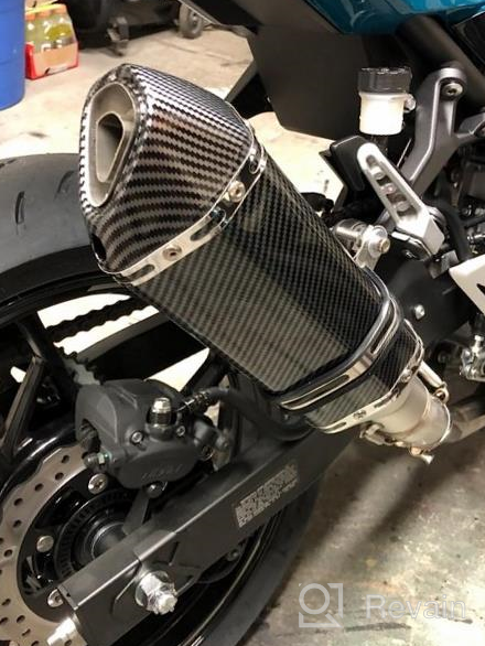 img 1 attached to Kawasaki Ninja 400 Z400 Slip-On Exhaust System Including Muffler For Improved Performance - Compatible With Models From 2018, 2019, And 2020 review by Richie Jacobson