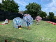 img 1 attached to Get In On The Fun With 5 FT Body Bumper Bubble Soccer Ball - Perfect For Kids And Adults! review by Scott Kalinowski