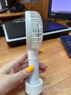 img 1 attached to Portable fan Rombica Flow Handy Fan I, white review by Dagmara Sorn ᠌