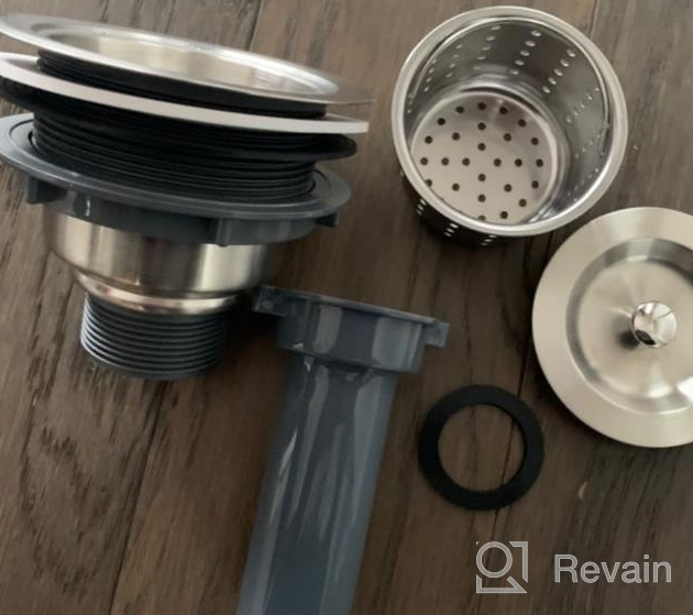 img 1 attached to 🚰 ROVOGO Stainless Steel Kitchen Sink Drain with Removable Deep Basket Strainer and Tailpiece, 3-1/2-inch review by James Ohlrogge