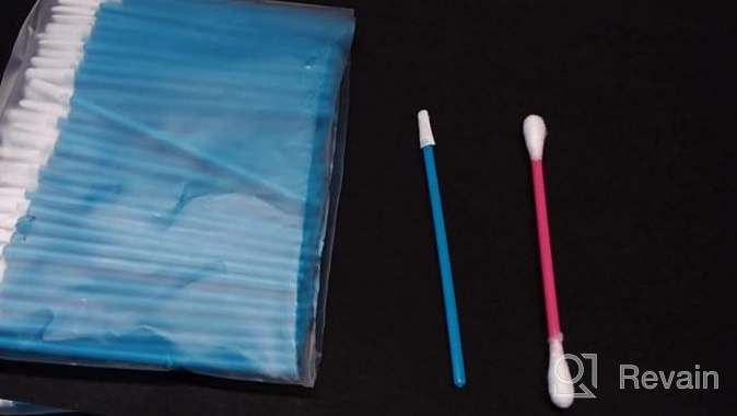 img 1 attached to Lint-Free Swabs For Cleanroom And PCB Board Cleaning (200Pcs, 3.2Mm Head Width, Spear Shape Pointed Tips, Blue) - Multi-Purpose Microfiber Swabs For Inkjet Printers And More - AAwipes review by Jeff Shapiro