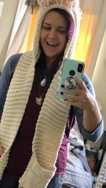 img 1 attached to 🦄 Famvos Crochet Scarf Cape for Adult Unicorn Lovers review by Gerardo Goodson