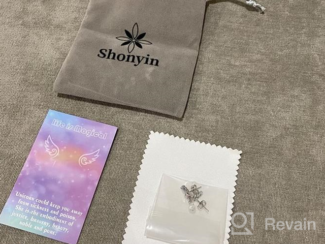 img 1 attached to Shonyin Silver Unicorn Earrings - Hypoallergenic Jewelry Gift for Girls and Women, ideal for Back to School, Birthdays, Christmas review by Andrea Hemphill