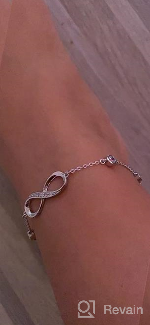 img 1 attached to 🎁 Sterling Silver Infinity Ankle Bracelets for Women - Nieboa S925, Classic Design Jewelry Anklet, Perfect Gift for Mother, Wife, Girlfriend review by Jamie Miller