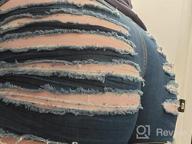 картинка 1 прикреплена к отзыву Women'S High Waisted Ripped Hole Denim Shorts Jeans Wash Distressed Sexy Cutoff от Jay Brock