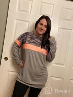 img 1 attached to Stylish And Comfortable Women'S Color Block Long Sleeve Sweatshirts And Blouses By Halife review by John Beltran