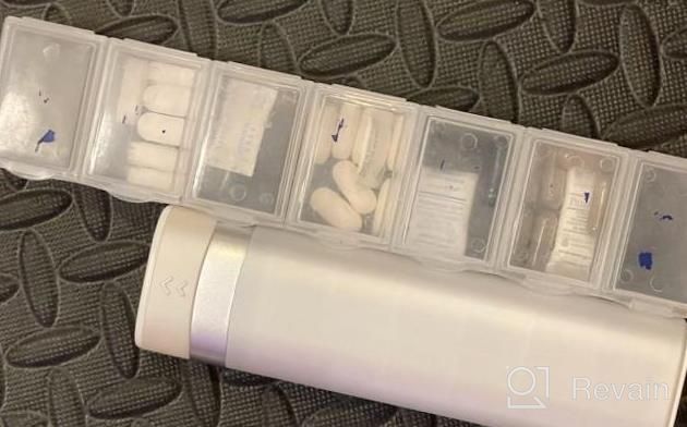 img 1 attached to 7-Day Pill Organizer Box With Portable Design For Travel - Holds Daily Medicine, Vitamins & Medication review by Zack Higgins