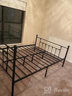 img 1 attached to VECELO Victoria Vintage Style Black Queen Size Metal Bed Frame With Platform, Headboard, Footboard, And Under-Bed Storage – No Box Spring Needed review by Steven Harmon