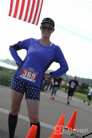 img 1 attached to 🧦 SEO-Optimized Over The Calf Socks: Patriot USA Flag Stars and Stripes Design review by John Campos