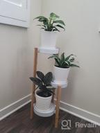img 1 attached to 3 Tier Bamboo Plant Stand Indoor, Small Corner Plant Holder Modern Style Tall Display Rack Home Hallway Balcony review by Antonio Gonzalez