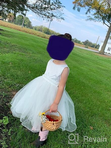 img 1 attached to Merry Day Little Girls Tulle Flower Dress Ball Gown: Perfect for Wedding Birthday Party, Ages 0-10 Years review by Meichelle Cortez