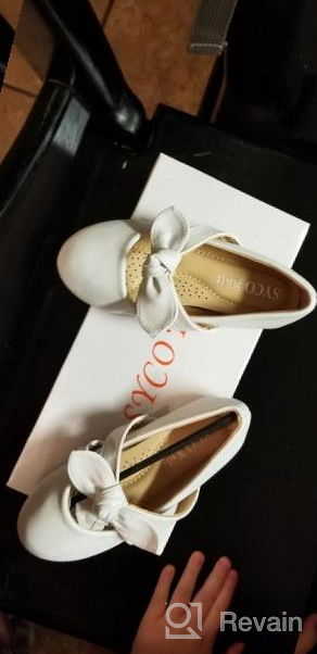 img 1 attached to SYCO Toddler Girls Ballet Flats Shoes: Adorable Bowknot Mary Jane Style for Wedding, Party & Princess Dress-Up (Toddler/Little Girls) review by Carla Martinez