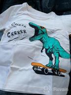 img 1 attached to JUNOAI Dinosaur Crewneck T Shirts - Boys' Toddler Clothing review by Affan Yeo