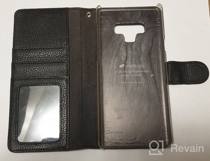 img 2 attached to Melkco Leather Case for Samsung Galaxy Note 9 - Wallet Book ID Slot Type, black review by Ka Sem ᠌