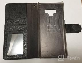 img 8 attached to Melkco Leather Case for Samsung Galaxy Note 9 - Wallet Book ID Slot Type, black