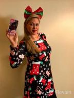 img 1 attached to Christmas Santa Claus Print Flared A-Line Dress For Women By LaSuiveur review by Mat Thompson