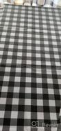 img 1 attached to Sancua Checkered Vinyl Rectangle Tablecloth - 52 X 70 Inch - 100% Waterproof Oil Spill Proof PVC Table Cloth, Wipe Clean Table Cover Dining Table, Buffet Party And Camping, Orange And Black review by Beth Pujol