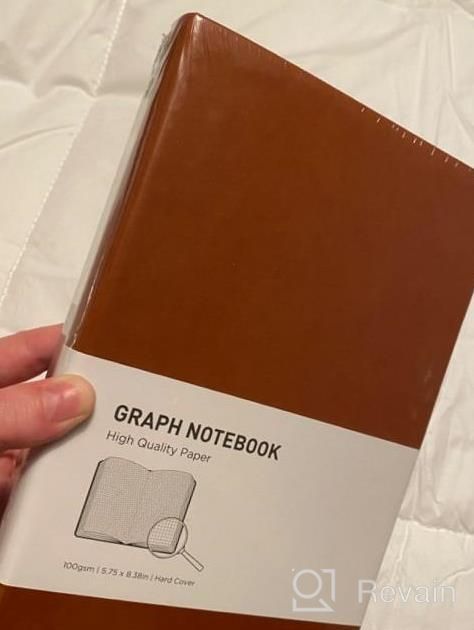 img 1 attached to 2 Pack RETTACY Graph Grid Paper Notebook - 384 Pages, Hard Cover, 100Gsm Thick Graph Paper, 5.75" X 8.38 review by Joshua Sarma