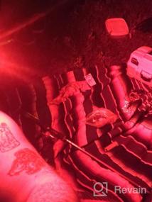 img 7 attached to Перезаряжаемый USB-налобный фонарь для рыбалки с бело-красным освещением — режим HeroBeam® Hands Free ON/OFF — легкий, замаскированный и защищенный от непогоды для рыбаков