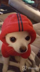 img 5 attached to Christmas Patterns Printed Dog Hoodie Pet Puppy Sweatshirt Clothes Red Extra Small