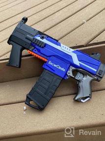 img 5 attached to Electric Foam Blasters For Boys - Snowcinda Toy Guns With 100 Refill Darts And 3 Burst Modes, Ideal Toy Guns For 6-10 Year Old Boys, Deep Purple