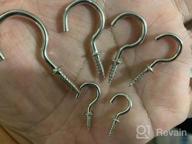 img 1 attached to Heavy Duty Metal Cup Hooks For Hanging Plants And More - Pack Of 20 review by John Campos