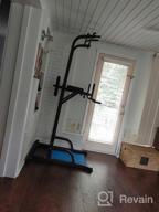 img 1 attached to Adjustable Power Tower And Dip Station For Home Gym, 10 Height Levels For Strength Training And Chin Up Bar Exercise Equipment - Improve Your Workout With CDCASA review by Steve Arnold