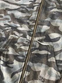 img 5 attached to Женская спортивная куртка-толстовка с капюшоном и карманами на молнии