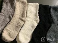 img 1 attached to Stay Warm And Cozy This Winter With Dosoni'S 5-Pack Super Soft Fuzzy Slipper Socks For Women review by Steven Asthana