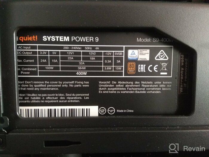 img 1 attached to 400W System Power 8 ATX BeQuiet Power Supply [Black] - Reduce Noise review by Eric Shaun ᠌