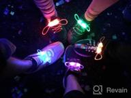 img 1 attached to 5 Pairs LED Light Up Shoelaces - Perfect For Halloween, Christmas Party & Running Decorations! review by Todd Lowry