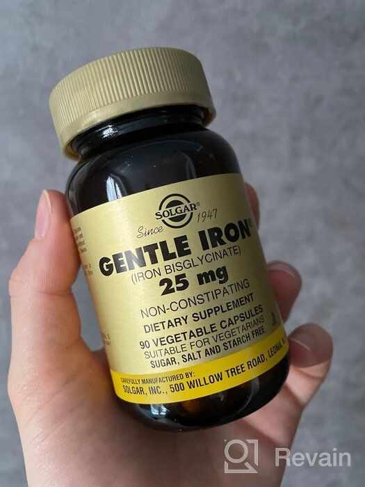 img 2 attached to Gentle Iron (Iron Bisglycinate) Caps, 25 mg, 90 Pieces review by Wiktor elazny ᠌