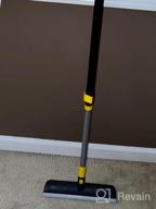 img 1 attached to Yocada 15" 2-In-1 Floor Scrub And Scrape Brush With Telescopic Handle - Stiff Bristles For Cleaning Showers, Patios, Bathrooms, Garages, Kitchens, Walls, Decks, Tubs, And Tiles review by Rick Howlett