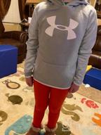 img 1 attached to Active Girls' Clothing: Under Armour Fleece in Daiquiri Heather review by Josh Lockhart