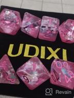 img 1 attached to 🎲 UDIXI Polyhedral DND Dice Set - 7die Dungeons and Dragons Dice for DND, MTG, Pathfinder, Board Games - Purple with Silver Numbers review by Mohammed Prude