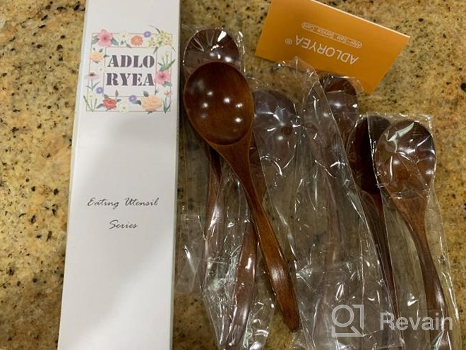 img 1 attached to ADLORYEA Eco-Friendly Handmade Wooden Spoons For Eating - Set Of 6, 7 Inch Natural Wood Spoons For Dinner, Salad, Desserts, Snacks, Cereal, And Fruit review by Kevin Ilango