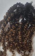 img 1 attached to 30In 7Pcs TOYOTRESS Tiana Passion Twist Pre-Twisted Crochet Braids - Natural Black Synthetic Hair Extension review by Brandy Young