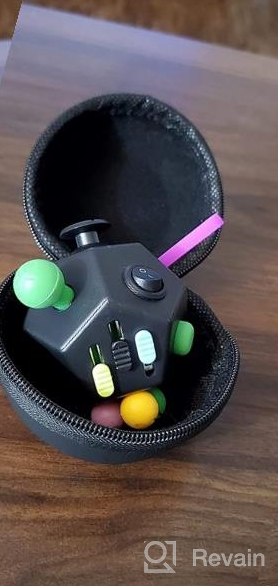 img 1 attached to The Ultimate Fidget Solution: PILPOC TheFube Dodecagon Fidget Cube - 12 Sides, Premium Quality, And Exclusive Carry Case For Stress And Anxiety Relief In ADD, ADHD, OCD review by Troy Larson