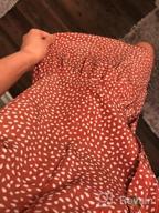 img 1 attached to Polka Dot V-Neck Button-Down Dress With Ruffles - Casual Loose Swing Style For Women review by Anna Green